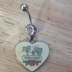 ⭐ Coach belly button charm